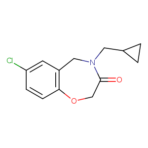 7-chloro-4-(cyclopropylmethyl)-2,3,4,5-tetrahydro-1,4-benzoxazepin-3-one