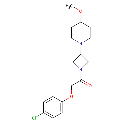 2-(4-chlorophenoxy)-1-[3-(4-methoxypiperidin-1-yl)azetidin-1-yl]ethan-1-one