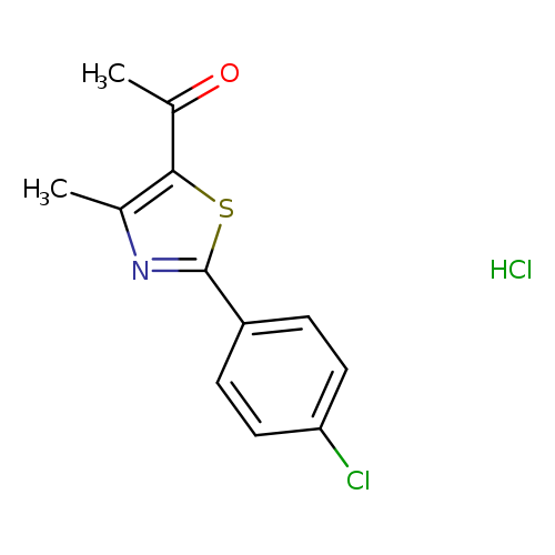 1-[2-(4-chlorophenyl)-4-methyl-1,3-thiazol-5-yl]ethan-1-one hydrochloride