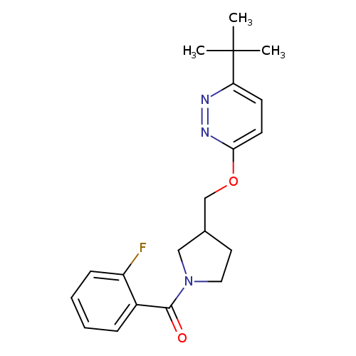 3-tert-butyl-6-{[1-(2-fluorobenzoyl)pyrrolidin-3-yl]methoxy}pyridazine