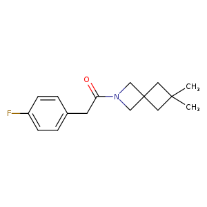 1-{6,6-dimethyl-2-azaspiro[3.3]heptan-2-yl}-2-(4-fluorophenyl)ethan-1-one