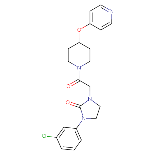 1-(3-chlorophenyl)-3-{2-oxo-2-[4-(pyridin-4-yloxy)piperidin-1-yl]ethyl}imidazolidin-2-one