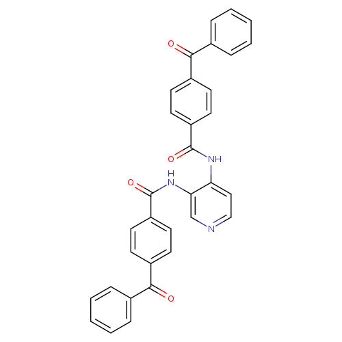 4-benzoyl-N-[3-(4-benzoylbenzamido)pyridin-4-yl]benzamide