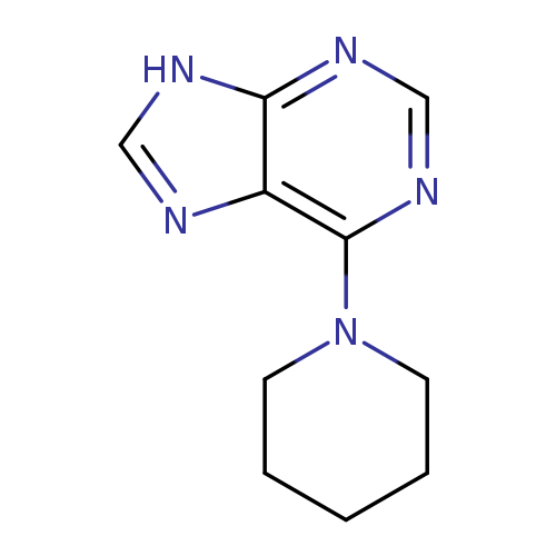 9H-Purine, 6-(1-piperidinyl)-