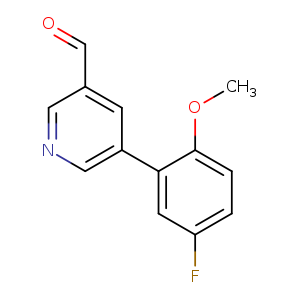 5-(5-fluoro-2-methoxyphenyl)pyridine-3-carbaldehyde