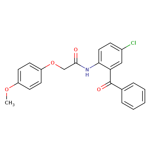 N-(2-benzoyl-4-chlorophenyl)-2-(4-methoxyphenoxy)acetamide