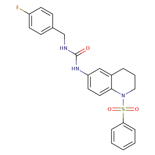 3-[1-(benzenesulfonyl)-1,2,3,4-tetrahydroquinolin-6-yl]-1-[(4-fluorophenyl)methyl]urea
