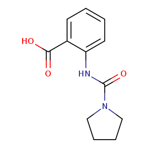 2-[(pyrrolidine-1-carbonyl)amino]benzoic acid
