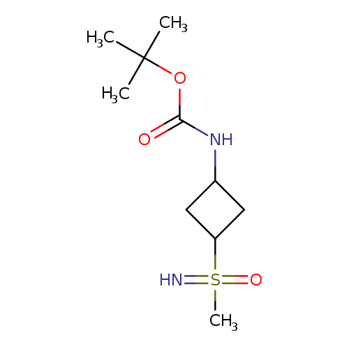 tert-butyl N-{3-[imino(methyl)oxo-lambda6-sulfanyl]cyclobutyl}carbamate