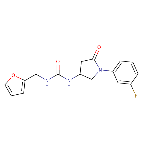 3-[1-(3-fluorophenyl)-5-oxopyrrolidin-3-yl]-1-[(furan-2-yl)methyl]urea
