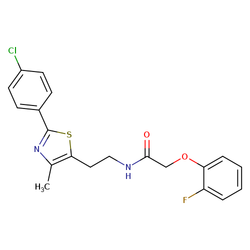 N-{2-[2-(4-chlorophenyl)-4-methyl-1,3-thiazol-5-yl]ethyl}-2-(2-fluorophenoxy)acetamide