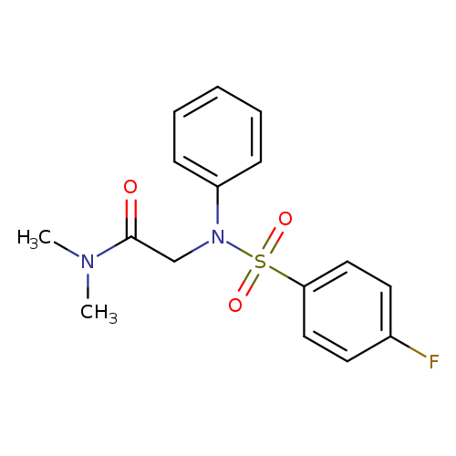 N,N-dimethyl-2-(N-phenyl4-fluorobenzenesulfonamido)acetamide