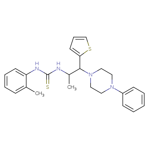 1-(2-methylphenyl)-3-[1-(4-phenylpiperazin-1-yl)-1-(thiophen-2-yl)propan-2-yl]thiourea