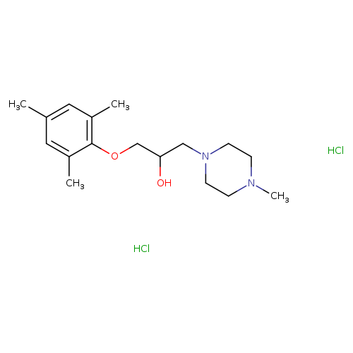 1-(MESITYLOXY)-3-(4-METHYLPIPERAZIN-1-YL)PROPAN-2-OL DIHYDROCHLORIDE