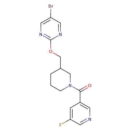 5-bromo-2-{[1-(5-fluoropyridine-3-carbonyl)piperidin-3-yl]methoxy}pyrimidine
