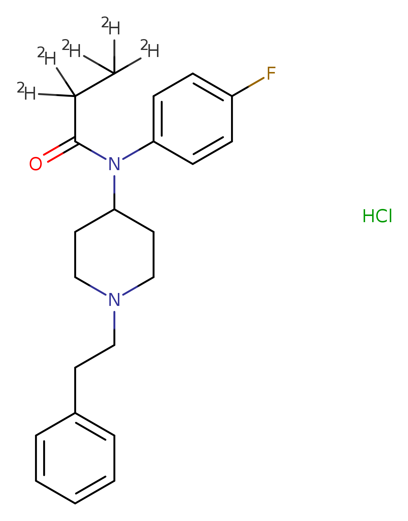N-(4-fluorophenyl)-N-(1-phenethylpiperidin-4-yl)propanamide-d5,monohydrochloride