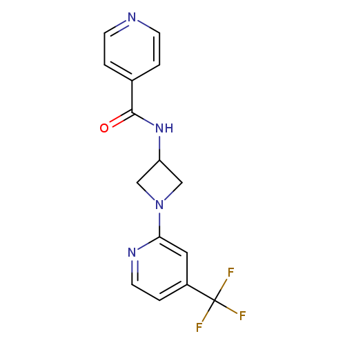 N-{1-[4-(trifluoromethyl)pyridin-2-yl]azetidin-3-yl}pyridine-4-carboxamide