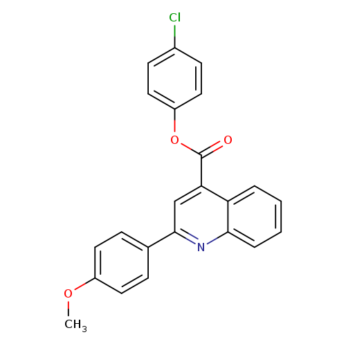 4-chlorophenyl 2-(4-methoxyphenyl)-4-quinolinecarboxylate