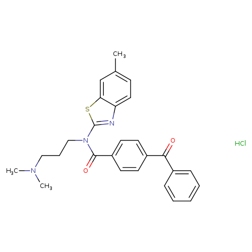 4-benzoyl-N-[3-(dimethylamino)propyl]-N-(6-methyl-1,3-benzothiazol-2-yl)benzamide hydrochloride
