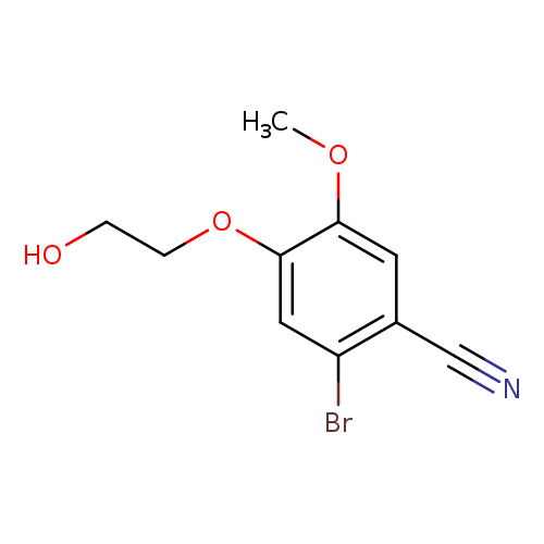 2-Bromo-4-(2-hydroxyethoxy)-5-methoxybenzonitrile