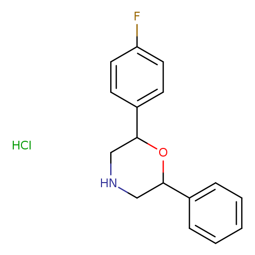 2-(4-fluorophenyl)-6-phenylmorpholine hydrochloride