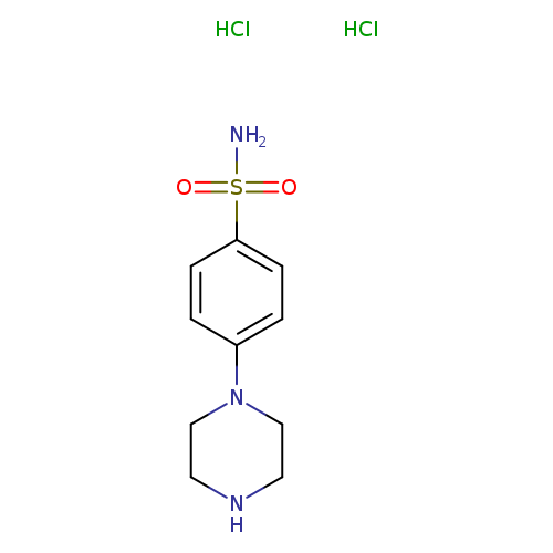 4-(piperazin-1-yl)benzene-1-sulfonamide dihydrochloride