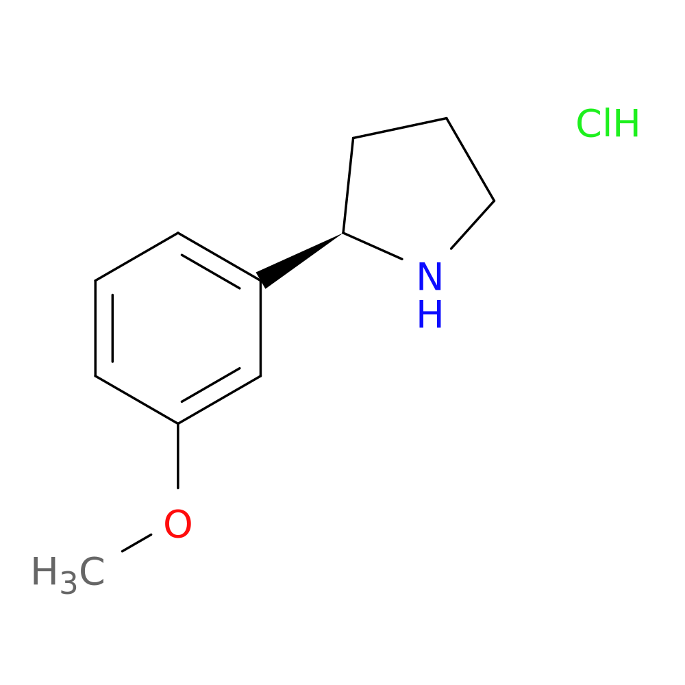 (R)-2-(3-Methoxyphenyl)pyrrolidine hydrochloride