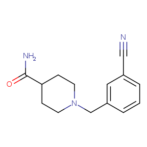 1-[(3-cyanophenyl)methyl]piperidine-4-carboxamide