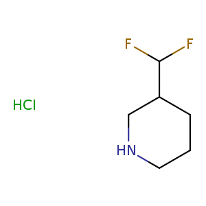 3-Difluoromethylpiperidine HCl