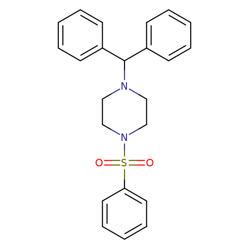 1-(benzenesulfonyl)-4-(diphenylmethyl)piperazine