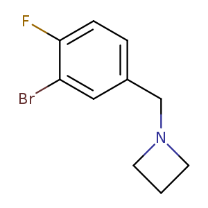 1-[(3-bromo-4-fluorophenyl)methyl]azetidine