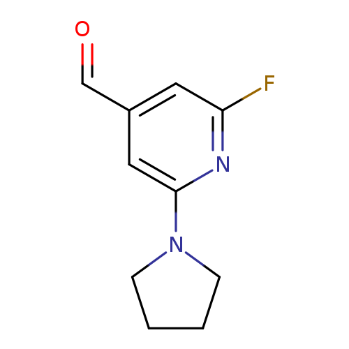 2-Fluoro-6-(pyrrolidin-1-yl)isonicotinaldehyde