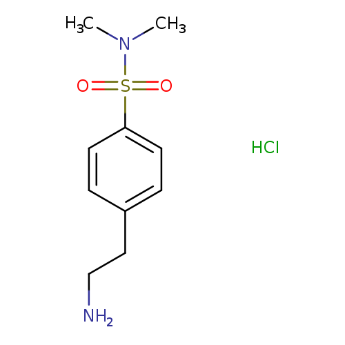 4-(2-aminoethyl)-N,N-dimethylbenzene-1-sulfonamide hydrochloride