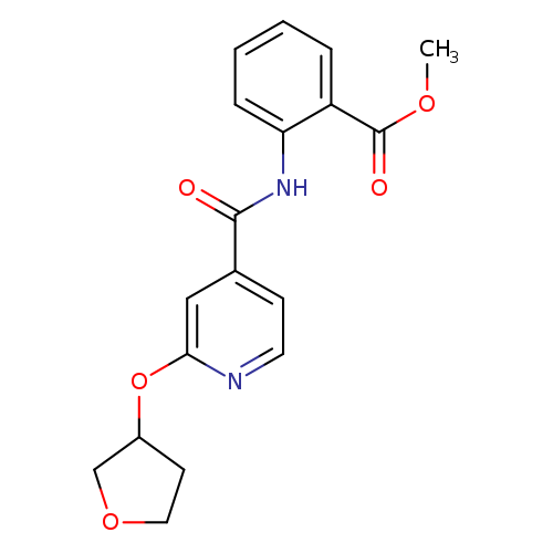 methyl 2-[2-(oxolan-3-yloxy)pyridine-4-amido]benzoate