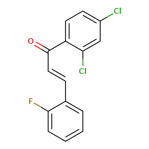(2E)-1-(2,4-dichlorophenyl)-3-(2-fluorophenyl)prop-2-en-1-one