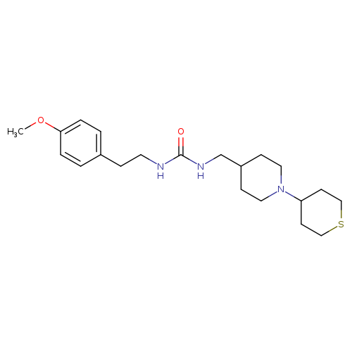 1-[2-(4-methoxyphenyl)ethyl]-3-{[1-(thian-4-yl)piperidin-4-yl]methyl}urea