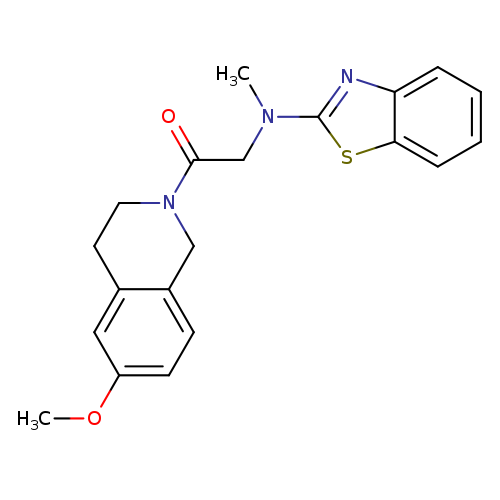 2-[(1,3-benzothiazol-2-yl)(methyl)amino]-1-(6-methoxy-1,2,3,4-tetrahydroisoquinolin-2-yl)ethan-1-one
