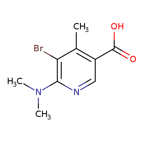 5-Bromo-6-(dimethylamino)-4-methylnicotinic acid