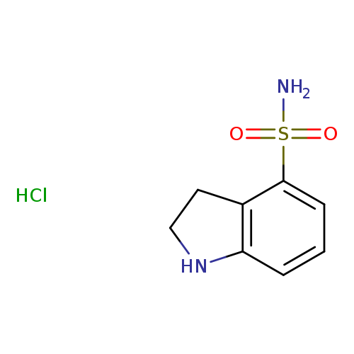 2,3-dihydro-1H-indole-4-sulfonamide hydrochloride