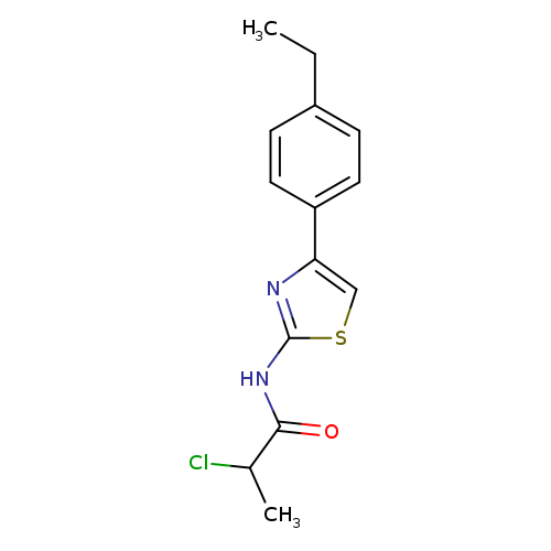 2-chloro-N-[4-(4-ethylphenyl)-1,3-thiazol-2-yl]propanamide