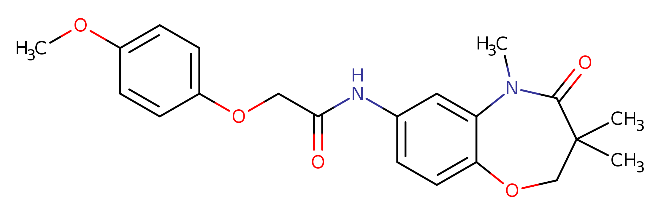 2-(4-methoxyphenoxy)-N-(3,3,5-trimethyl-4-oxo-2,3,4,5-tetrahydro-1,5-benzoxazepin-7-yl)acetamide