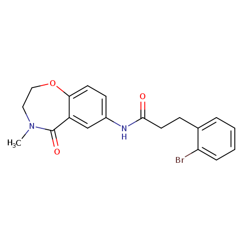 3-(2-bromophenyl)-N-(4-methyl-5-oxo-2,3,4,5-tetrahydro-1,4-benzoxazepin-7-yl)propanamide