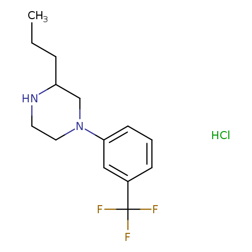 3-propyl-1-[3-(trifluoromethyl)phenyl]piperazine hydrochloride