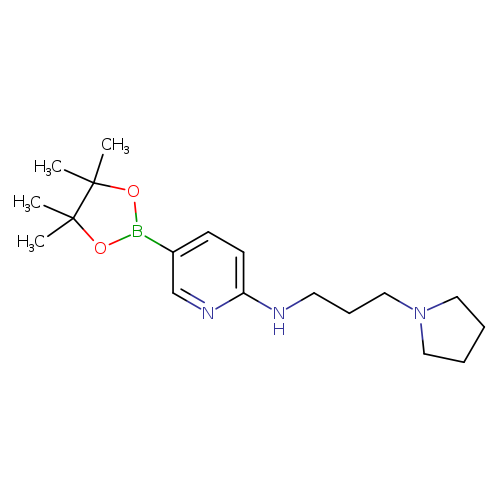 N-[3-(pyrrolidin-1-yl)propyl]-5-(4,4,5,5-tetramethyl-1,3,2-dioxaborolan-2-yl)pyridin-2-amine