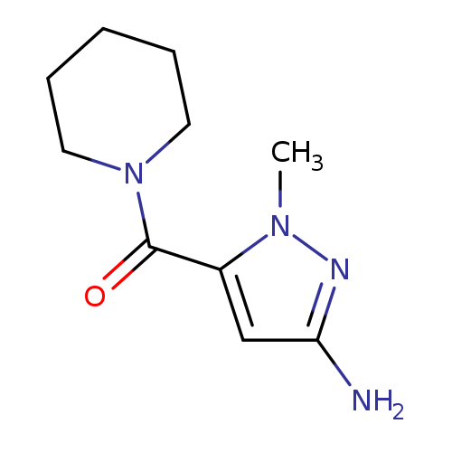 1-methyl-5-(piperidin-1-ylcarbonyl)-1H-pyrazol-3-amine