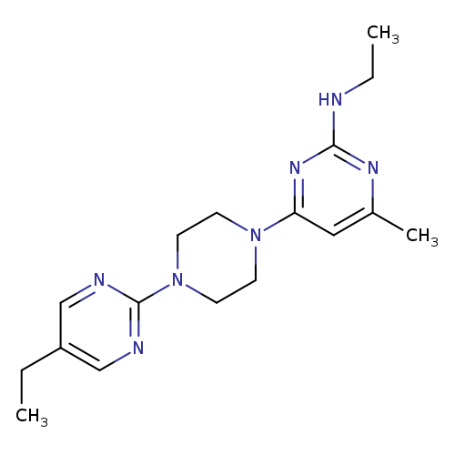 N-ethyl-4-[4-(5-ethylpyrimidin-2-yl)piperazin-1-yl]-6-methylpyrimidin-2-amine