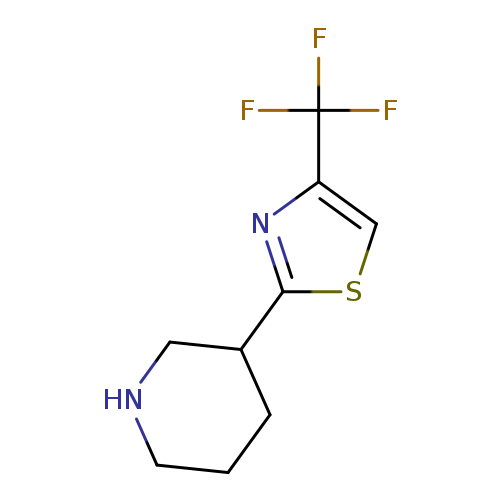 3-[4-(Trifluoromethyl)-1,3-thiazol-2-yl]piperidine