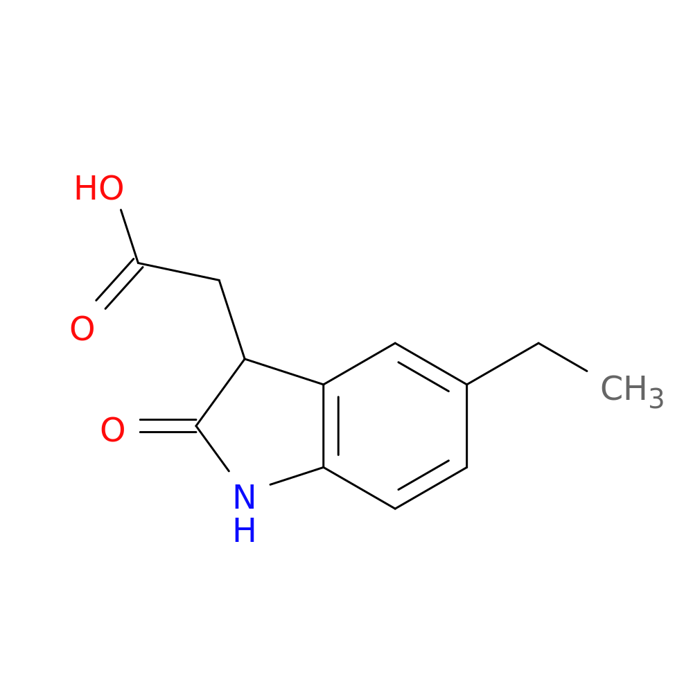 2-(5-ethyl-2-oxo-2,3-dihydro-1H-indol-3-yl)acetic acid