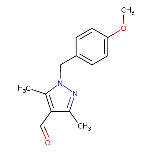 1-[(4-methoxyphenyl)methyl]-3,5-dimethyl-1H-pyrazole-4-carbaldehyde