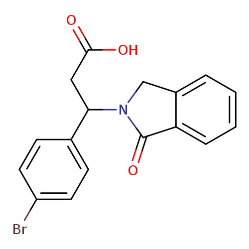 3-(4-bromophenyl)-3-(1-oxo-2,3-dihydro-1H-isoindol-2-yl)propanoic acid